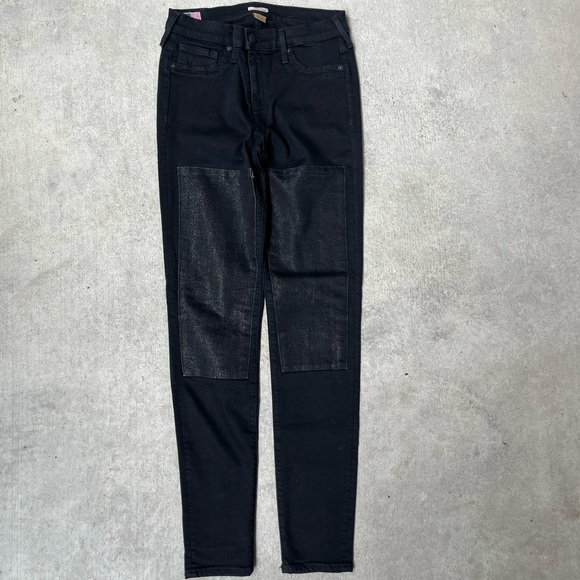 True Religion Women’s Black Mid Rise Skinny Jeans 29 - Picture 1 of 9